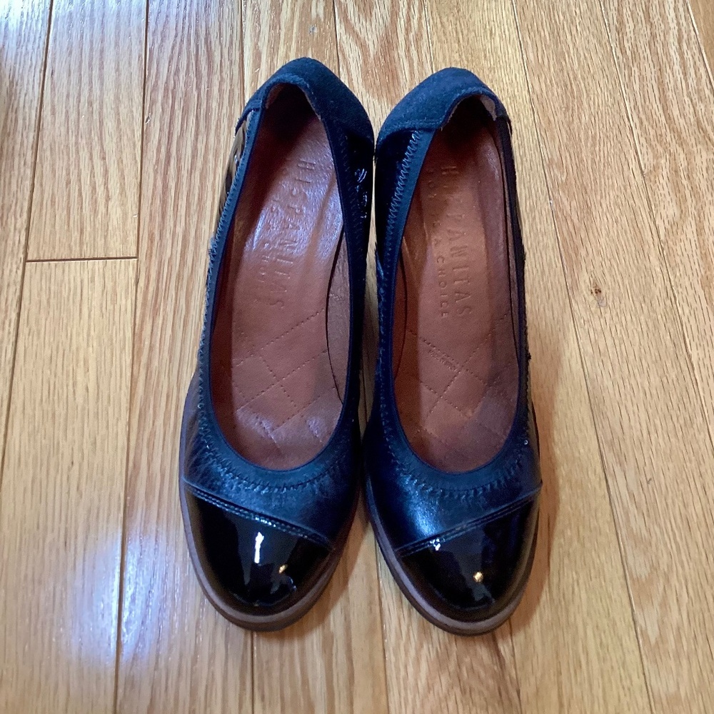 Hispanitas Block Heel Shoe, Size 37, made in Spain, quality comfort